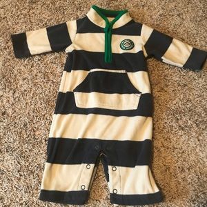 Carters fleece striped outfit
